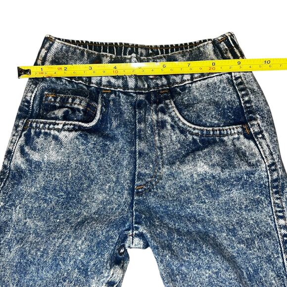 Vintage Little Levi's acid wash denim pull on jeans size 12 months made in USA - Picture 3 of 10